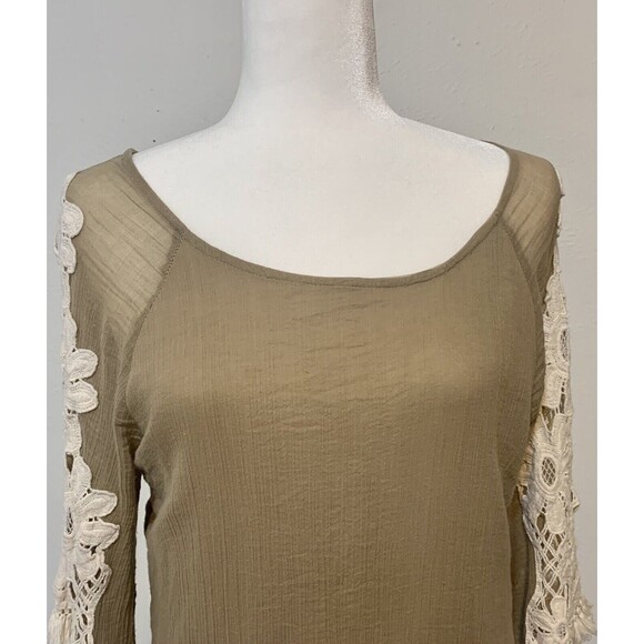 UMGEE Women Size S Crochet Floral Fringe Dress Lined Boho Hippie Festival - Picture 6 of 8